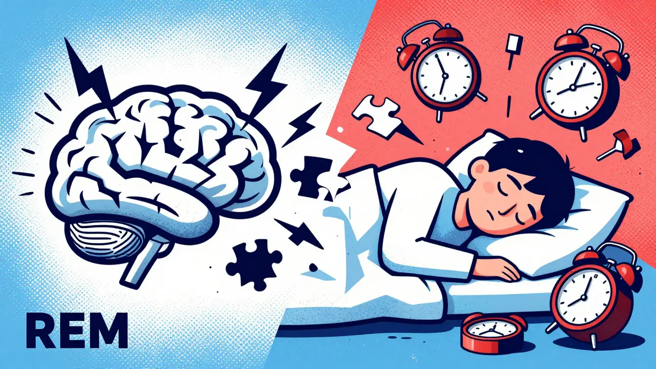 Chaotic brain and broken clocks showing fragmented sleep