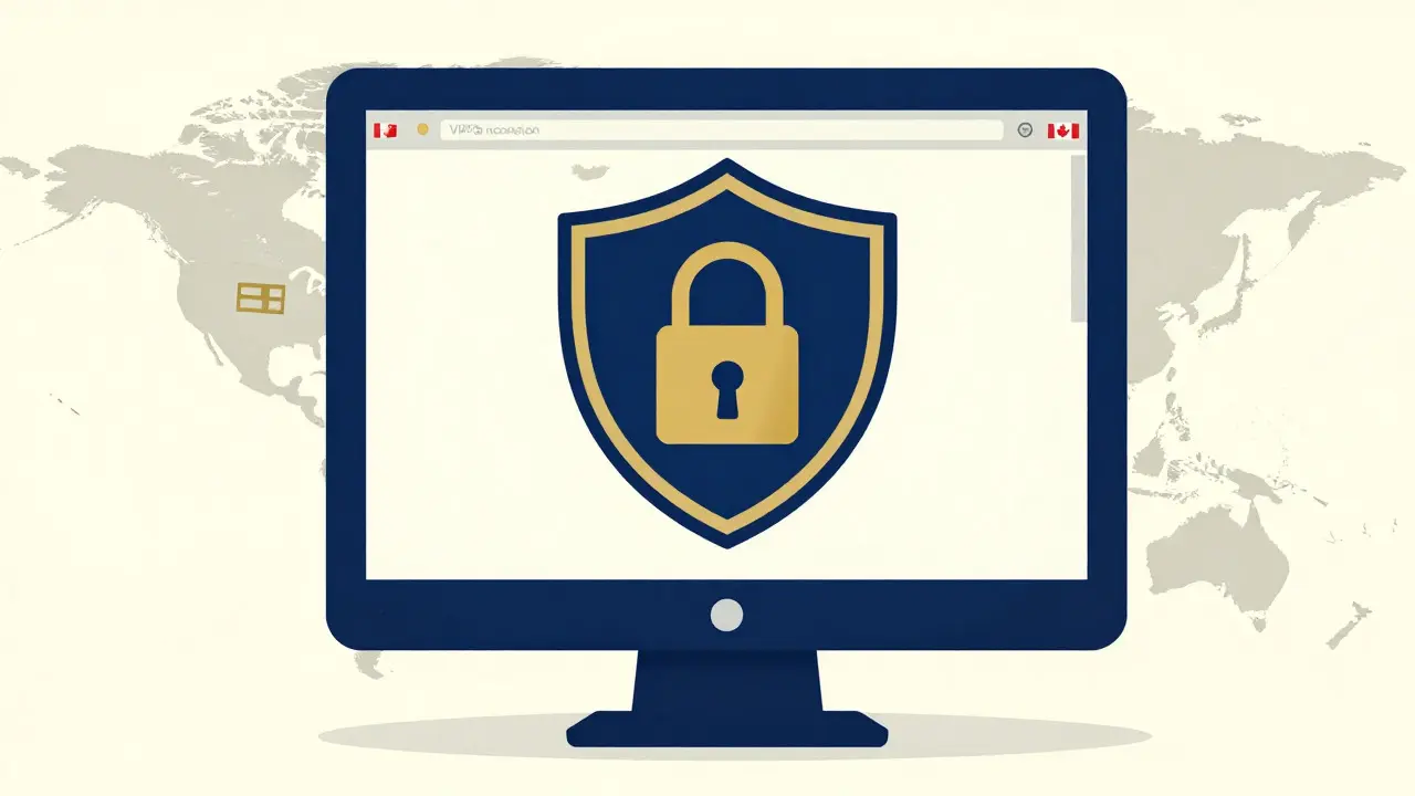 Secure online medication purchase with shield icon